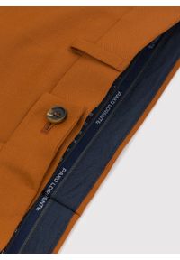 Pako Lorente - PAKO LORENTE – Pomarańczowe spodnie garniturowe P22SF-6G-021-P-S. Kolor: pomarańczowy. Materiał: poliester, wiskoza, elastan. Wzór: gładki #5