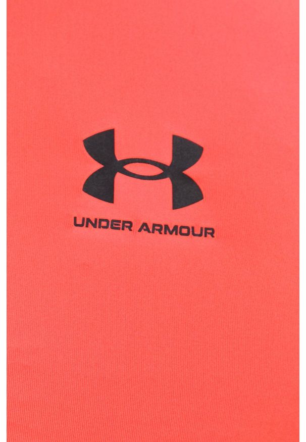 Under Armour - T-shirt. Okazja: na co dzień. Kolor: pomarańczowy. Materiał: dzianina. Styl: casual