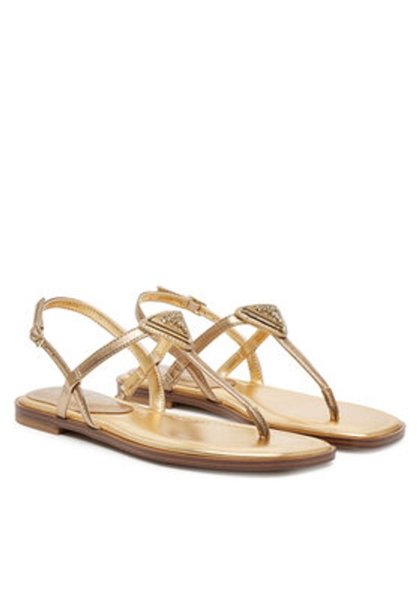 Guess Sandały FLJRA4 LEL21 Złoty. Kolor: złoty. Materiał: skóra