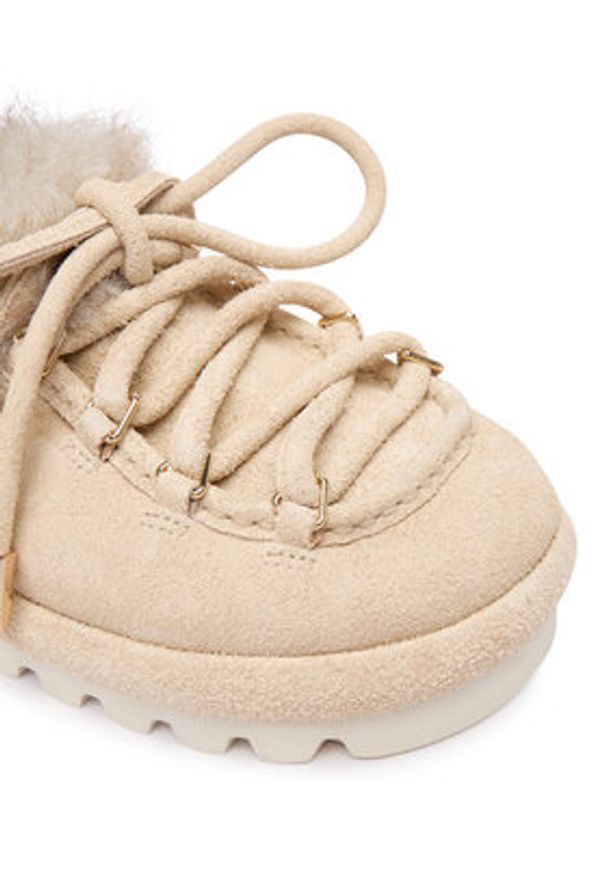 Naked Wolfe Śniegowce HARLOW Écru. Materiał: zamsz, skóra