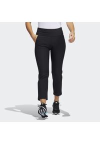 Adidas - Pull-On Ankle Pants. Kolor: czarny. Materiał: materiał. Sport: golf #1