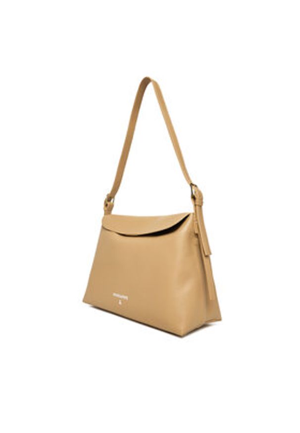 Patrizia Pepe Torebka 8B0257/L148-B775 Beżowy. Kolor: beżowy. Materiał: skórzane