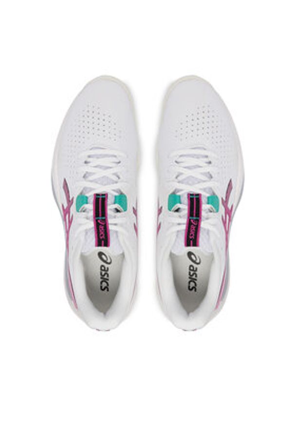 Asics Buty do tenisa Gel-Challenger 15 Clay 1041A508 Biały. Kolor: biały. Materiał: skóra. Sport: tenis