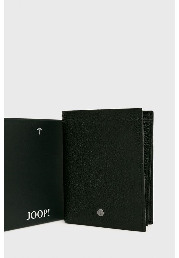 JOOP! - Joop! - Portfel skórzany. Kolor: czarny. Materiał: skóra