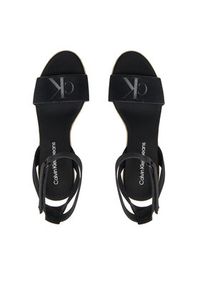 Calvin Klein Jeans Espadryle Wedge Sandal Su Mg Btw YW0YW01026 Czarny. Kolor: czarny