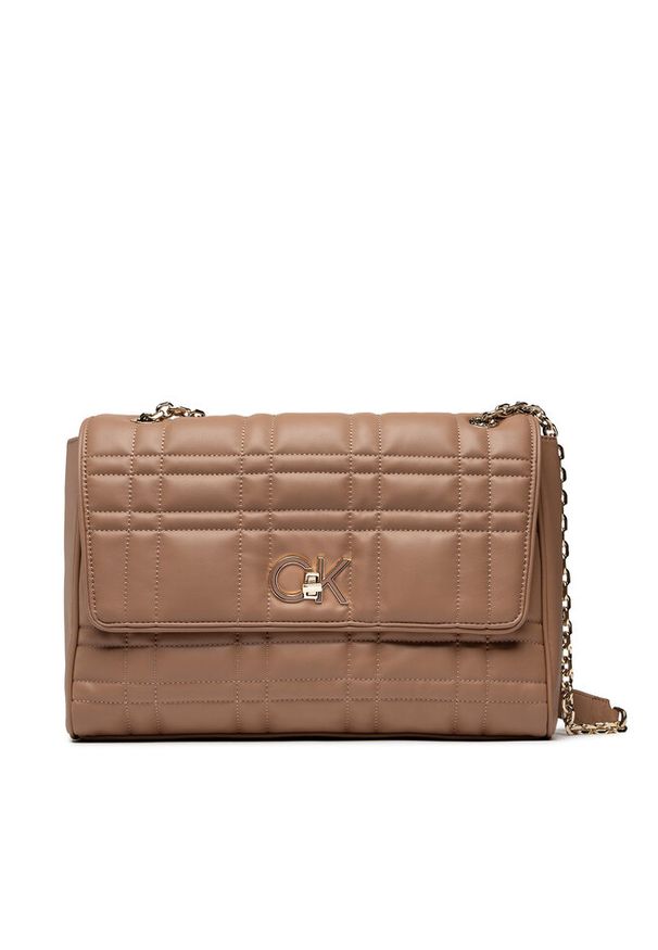 Torebka Calvin Klein. Kolor: brązowy