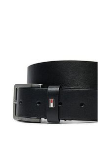 TOMMY HILFIGER - Tommy Hilfiger Pasek Męski Oliver AM0AM12554 Czarny. Kolor: czarny. Materiał: skóra #2