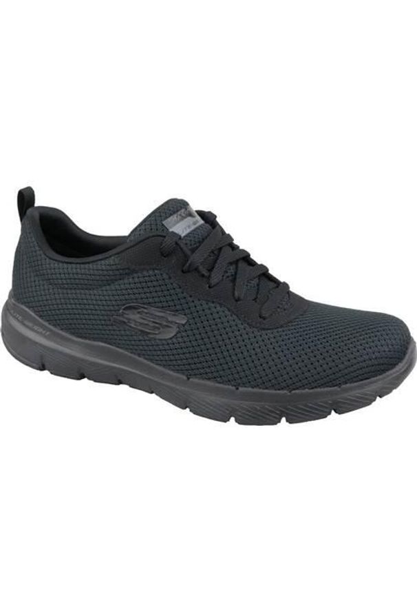 skechers - Buty do chodzenia damskie Skechers Flex Appeal 30. Zapięcie: sznurówki. Kolor: wielokolorowy, czarny. Materiał: materiał, syntetyk, tkanina. Szerokość cholewki: normalna. Sport: turystyka piesza