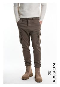 Xagon Man Spodnie | A2503 2CR4076 | Mężczyzna | Brązowy. Okazja: na co dzień. Kolor: brązowy. Materiał: elastan, bawełna. Styl: vintage, casual, elegancki #5