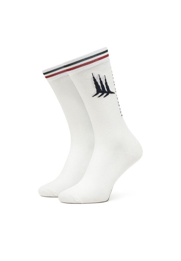 Aeronautica Militare Skarpety Wysokie Męskie 251CZ010L499 Biały. Kolor: biały. Materiał: bawełna, materiał