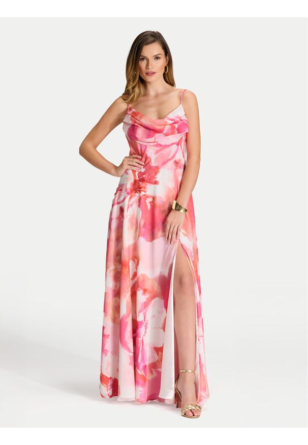 Swing Sukienka wieczorowa 5AI18600 Różowy Regular Fit. Kolor: różowy. Materiał: syntetyk. Styl: wizytowy