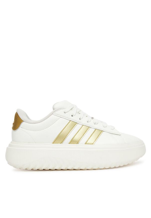 Adidas - adidas Sneakersy Grand Court Platform JR0699 Biały. Kolor: biały. Materiał: skóra. Obcas: na platformie