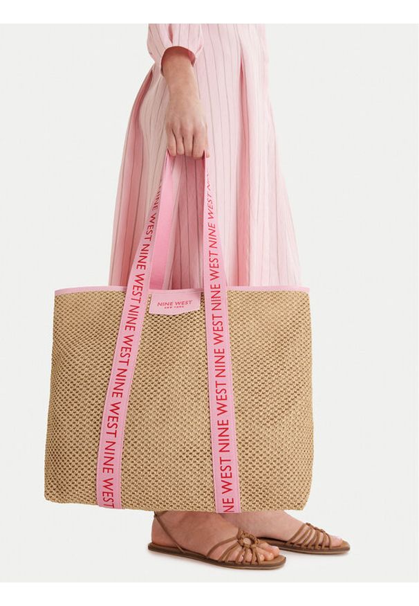 Nine West Torebka CEO-Avenia-LA374-4513-6 Beżowy. Kolor: beżowy