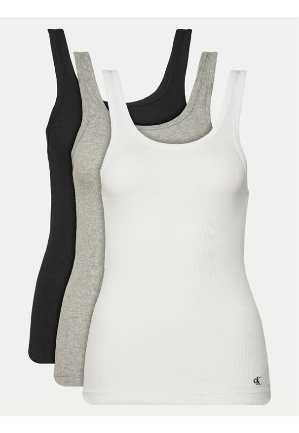Calvin Klein Underwear Komplet 3 topów LV00QS7493 Kolorowy Regular Fit. Materiał: bawełna. Wzór: kolorowy