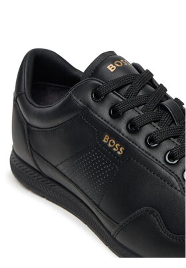 BOSS Sneakersy Nitan 50548658 Czarny. Kolor: czarny. Materiał: skóra