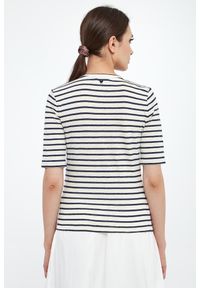 Weekend Max Mara - T-shirt damski lniany Opzione WEEKEND MAX MARA. Materiał: len #4