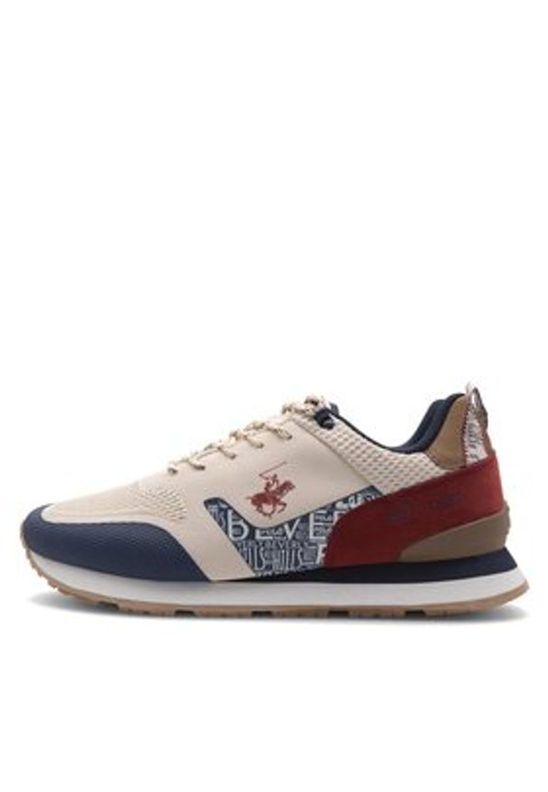Beverly Hills Polo Club Sneakersy PASEO-01 Beżowy. Kolor: beżowy. Materiał: materiał
