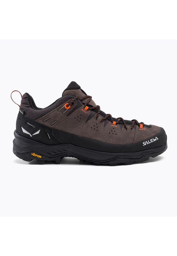 Buty Trekkingowe Męskie Salewa Alp Trainer 2 Gtx. Kolor: wielokolorowy, czarny, brązowy. Materiał: zamsz, materiał, syntetyk