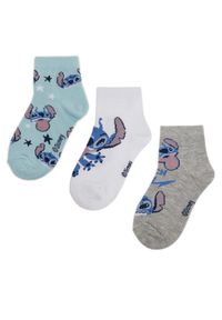 Disney Classics Skarpety długie ACCCS-SS25-349DCLS(3-PACK) Biały. Kolor: biały. Materiał: bawełna. Wzór: motyw z bajki #1