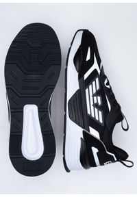 Buty sportowe męskie EA7 Emporio Armani (X8X070 XK165 N629). Okazja: na co dzień. Kolor: czarny. Materiał: materiał, skóra ekologiczna, guma. Szerokość cholewki: normalna #5
