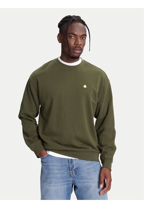 United Colors of Benetton - United Colors Of Benetton Bluza 342ZU1093 Zielony Regular Fit. Kolor: zielony. Materiał: bawełna