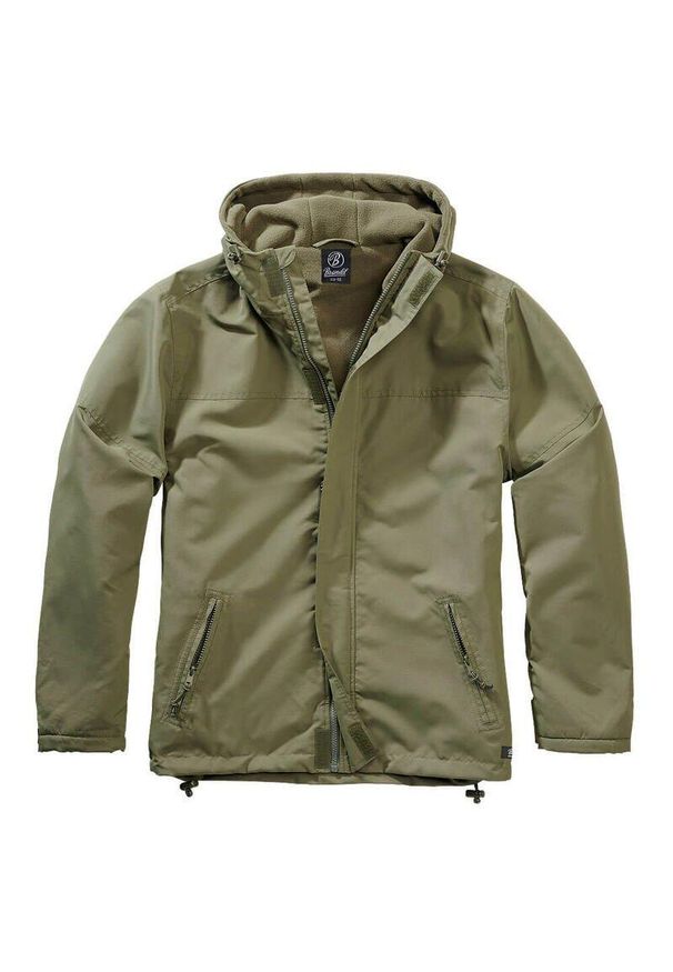 Kurtka turystyczna męska Brandit Frontzip Windbreaker Olive. Kolor: zielony