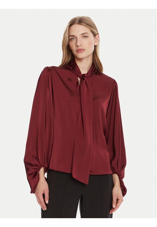 Rinascimento Bluzka CFC0126202003 Bordowy Loose Fit. Kolor: czerwony. Materiał: syntetyk
