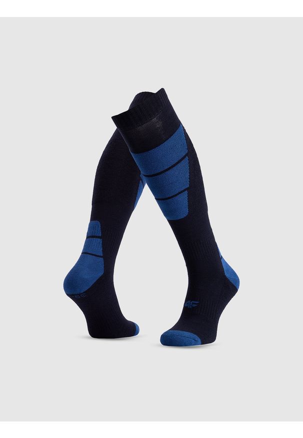 4f - 4F Skarpety narciarskie męskie - niebieskie 39-42. Kolor: niebieski. Sport: narciarstwo