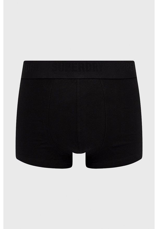 Superdry bokserki (3-pack) męskie kolor czarny. Kolor: czarny. Materiał: bawełna