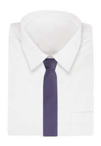 Modny Krawat Męski - Alties - Drobny Wzór w Odcienie Fioletu. Materiał: tkanina. Styl: elegancki, wizytowy #2