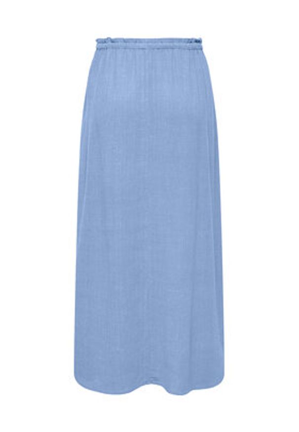 only - ONLY Spódnica midi Solvi 15338678 Błękitny Regular Fit. Kolor: niebieski. Materiał: wiskoza