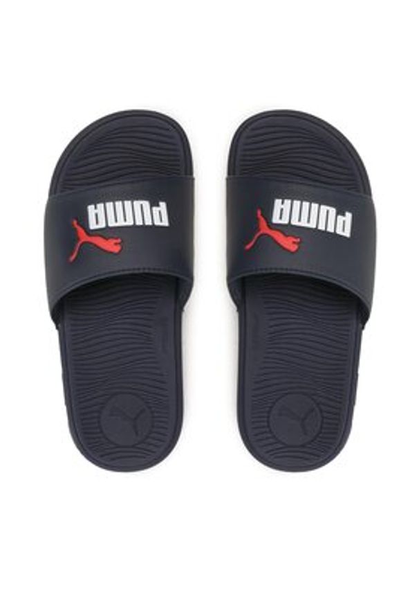 Puma Klapki Cool Cat 2.0 Jr 39088105 Granatowy. Kolor: niebieski. Materiał: skóra