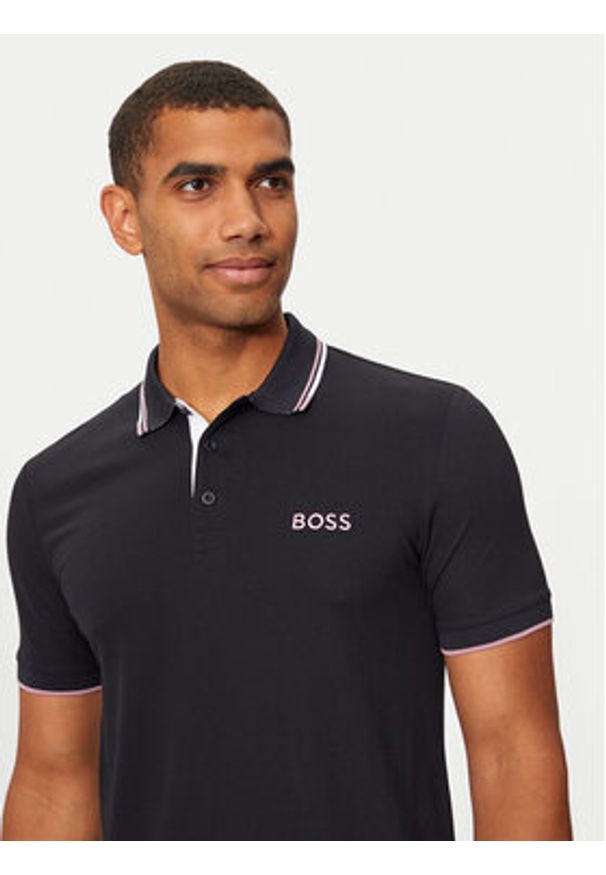 BOSS - Boss Polo Paddy Pro 50469102 Granatowy Regular Fit. Typ kołnierza: polo. Kolor: niebieski. Materiał: bawełna, syntetyk