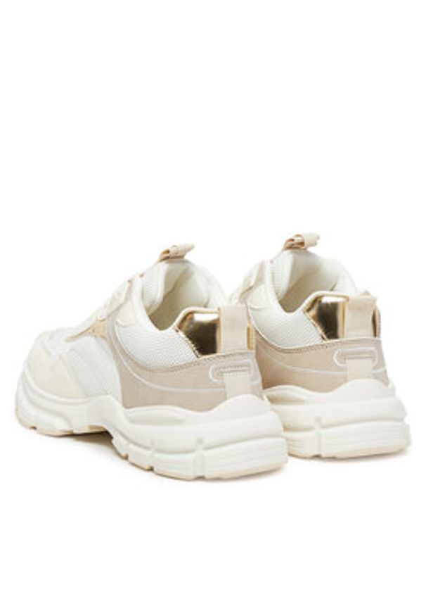 DeeZee Sneakersy AM24257 Beżowy. Kolor: beżowy. Materiał: zamsz, skóra