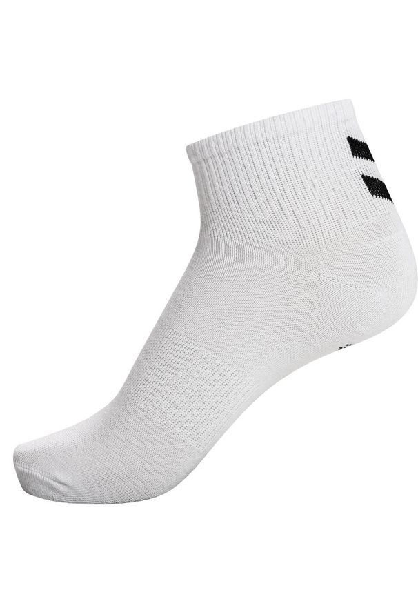 Hummel Skarpetki ZESTAW 6-Pack Z SZEWRONAMI MID CUT. Kolor: biały