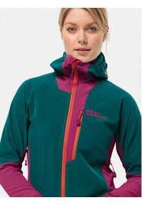 Jack Wolfskin Kurtka softshell Alpspitze Hoody 1307751 Zielony Regular Fit. Kolor: zielony. Materiał: syntetyk #2