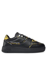 Versace Jeans Couture Sneakersy 75VA3SJ2 Czarny. Kolor: czarny. Materiał: skóra