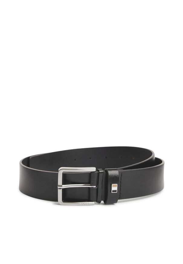 BOSS - Boss Pasek Męski 50486839 Czarny. Kolor: czarny. Materiał: skóra