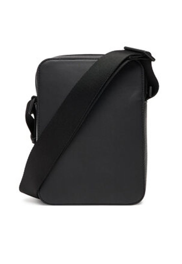 TOMMY HILFIGER - Tommy Hilfiger Saszetka Th Monogram Mini Reporter AM0AM13836 Czarny. Kolor: czarny. Materiał: skóra