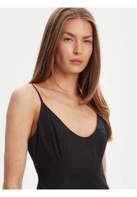 STAUD Sukienka letnia Dena R24S2109PO Czarny Slim Fit. Kolor: czarny. Materiał: bawełna. Sezon: lato #3