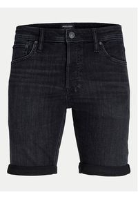 Jack & Jones - Jack&Jones Szorty jeansowe Jjirick 12250177 Czarny Regular Fit. Kolor: czarny. Materiał: bawełna #7