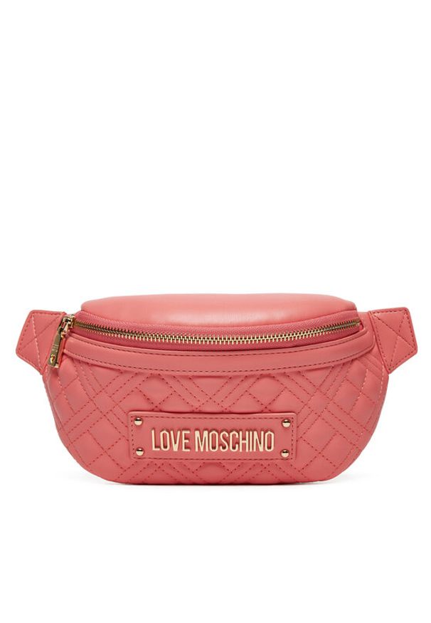 Love Moschino - LOVE MOSCHINO Saszetka nerka JC4003PP1MLA0464 Koralowy. Kolor: pomarańczowy. Materiał: skóra