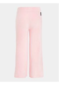 TOMMY HILFIGER - Tommy Hilfiger Spodnie dresowe KG0KG07409 M Różowy Wide Leg. Kolor: różowy. Materiał: bawełna #4