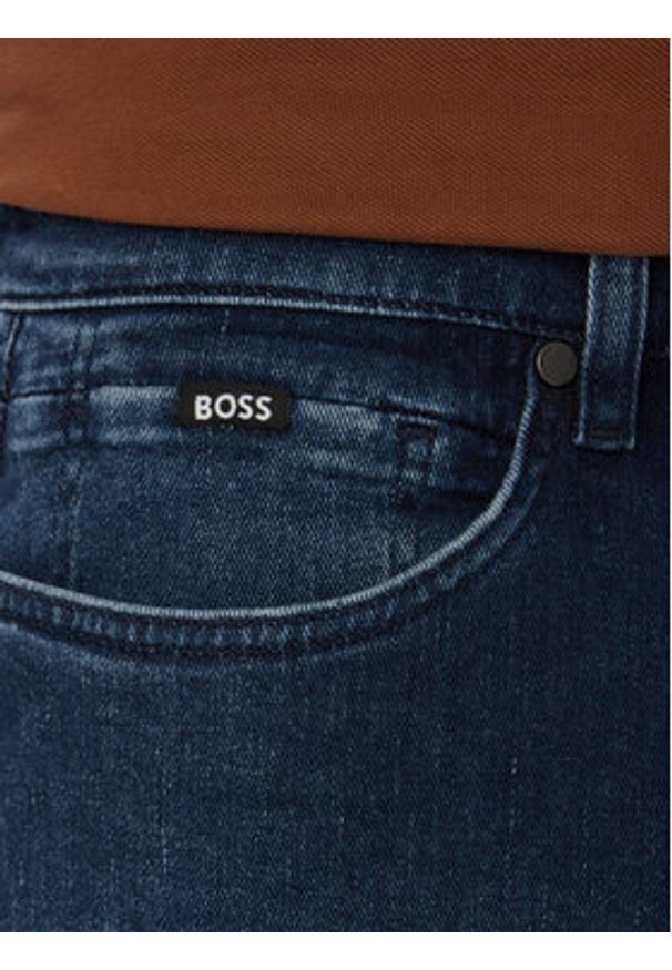 BOSS Jeansy Delaware 50557490 Granatowy Slim Fit. Kolor: niebieski