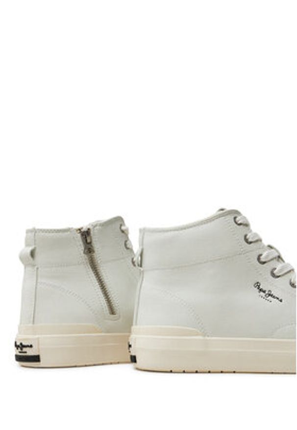 Pepe Jeans Sneakersy Ben Moon M PMS31064 Biały. Kolor: biały. Materiał: skóra