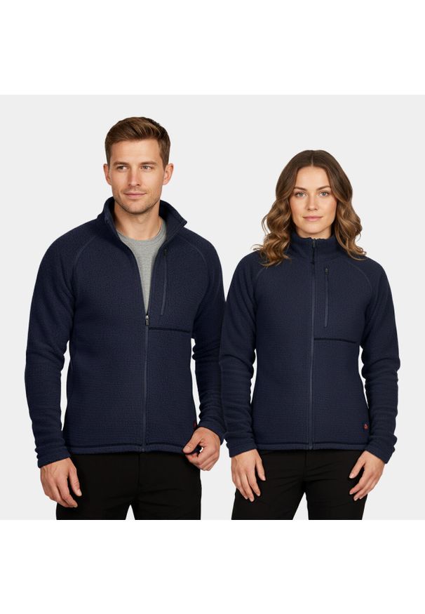 Bluza Primaloft unisex Alpinus Bjoreio. Kolor: niebieski. Materiał: polar. Technologia: Primaloft. Sport: turystyka piesza