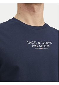 Jack & Jones T-Shirt Archie 12217167 Granatowy Regular Fit. Kolor: niebieski. Materiał: bawełna #4