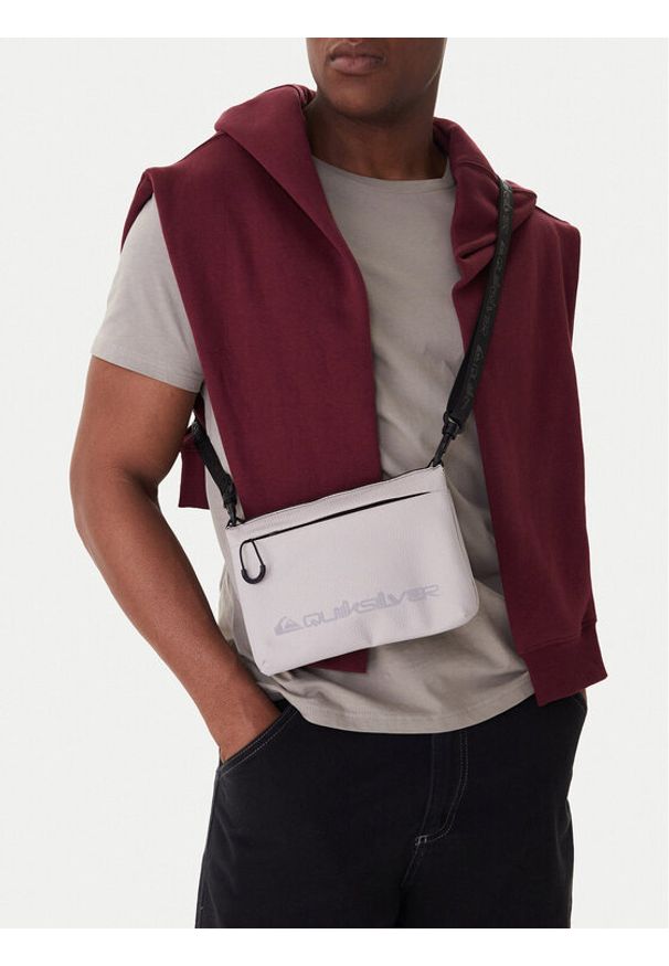 Quiksilver Saszetka CEOWB-QUIC-F-003-09 Szary. Kolor: szary. Materiał: materiał