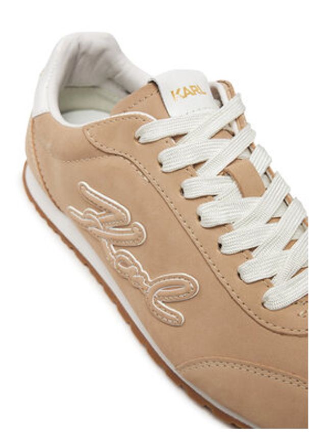 Karl Lagerfeld - KARL LAGERFELD Sneakersy Venus KL65912 Beżowy. Kolor: beżowy. Materiał: skóra, nubuk