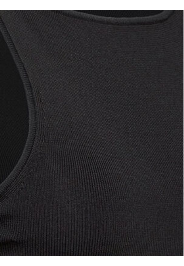 Gina Tricot Sukienka dzianinowa 16409 Czarny Slim Fit. Kolor: czarny. Materiał: syntetyk, wiskoza